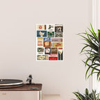 Cool Girl Matchbook Collage Art Print Poster Gallery Image 2