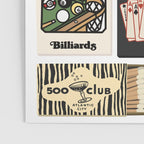 Cool Girl Matchbook Collage Art Print Poster Gallery Image 3