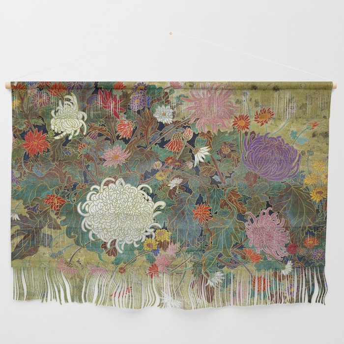 Vivid type flower Japanese painting Wall Hanging Gallery Image 1