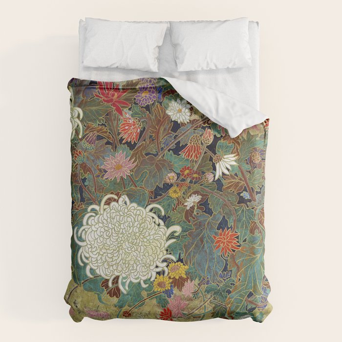 Vivid type flower Japanese painting Duvet Cover Gallery Image 6