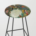 Vivid type flower Japanese painting Stool Gallery Image 2