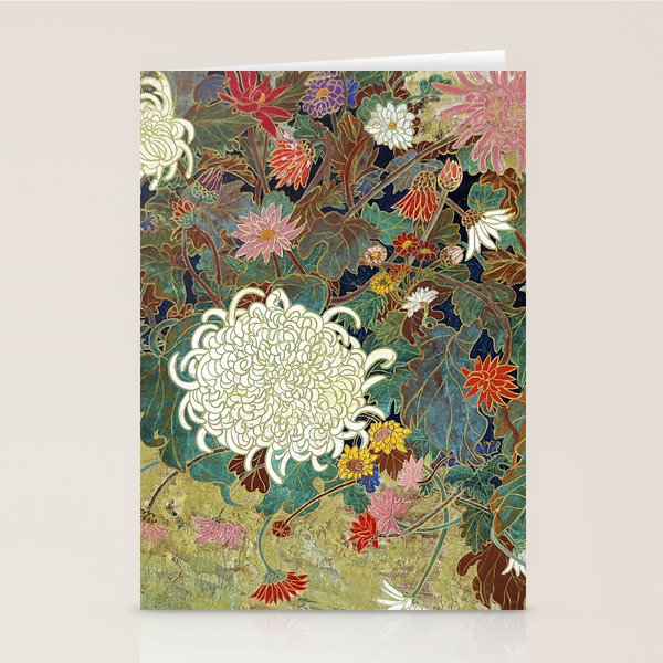 Vivid type flower Japanese painting Stationery Card Gallery Image 1