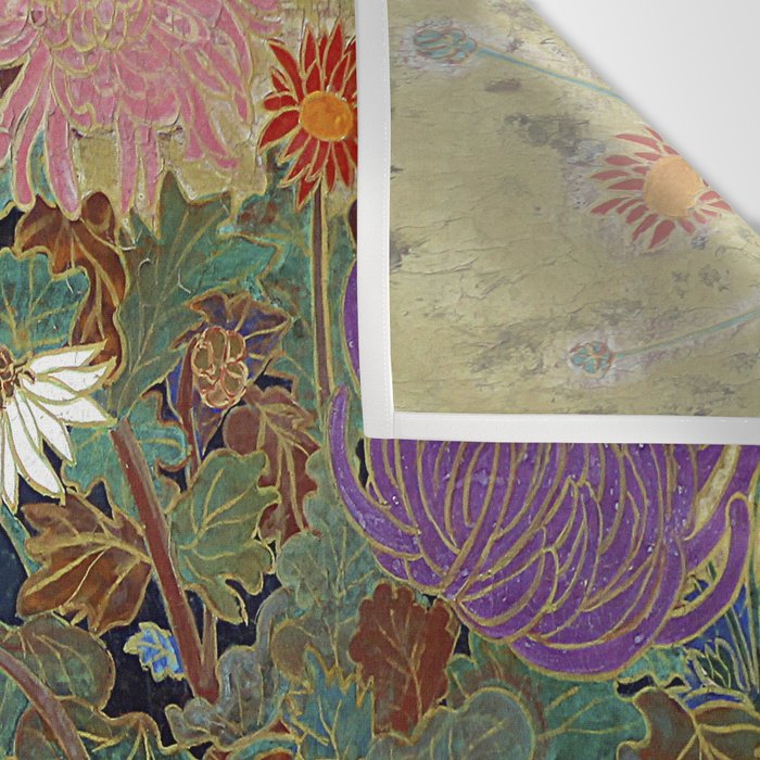 Vivid type flower Japanese painting Wall Tapestry Gallery Image 3