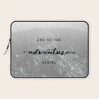 And So The Adventure Begins - Snowy Mountain Laptop Sleeve Gallery Image 1