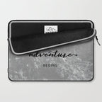 And So The Adventure Begins - Snowy Mountain Laptop Sleeve Gallery Image 2