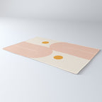 Abstraction_SUN_DOUBLE_LINE_POP_ART_Minimalism_001C Rug Gallery Image 3