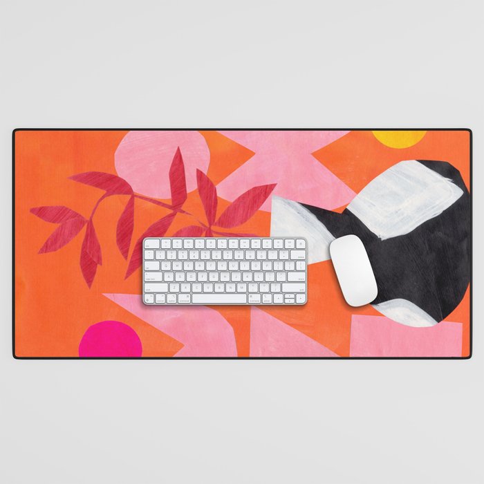 Two Sun Sunset Tribal Vase Desk Mat Gallery Image 1