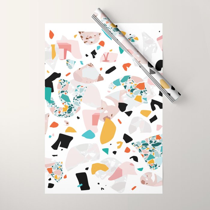 Mixed Mess I. / Collage, Terrazzo, Colorful Wrapping Paper Gallery Image 1