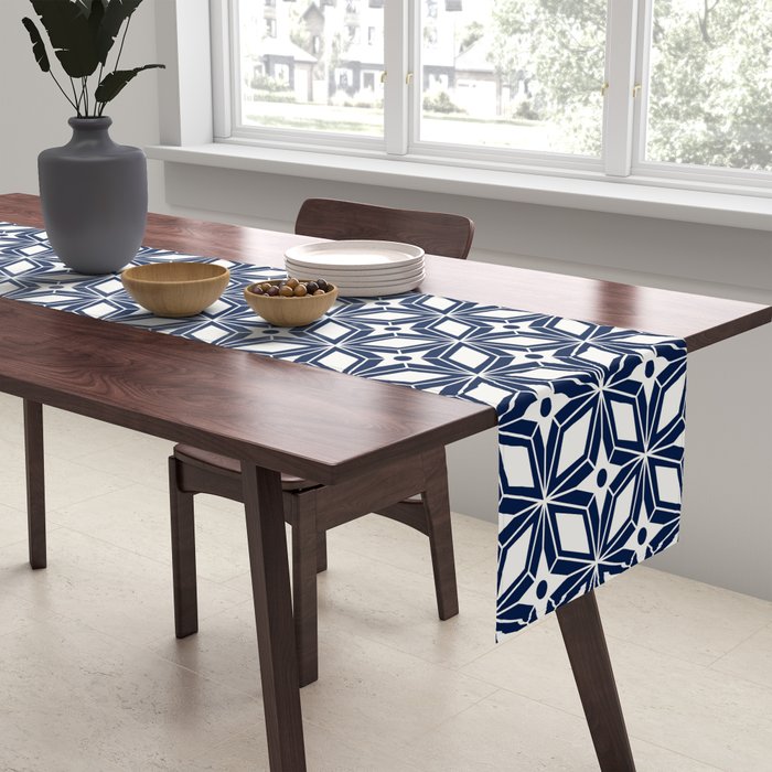 Starburst - Navy Table Runner Gallery Image 2