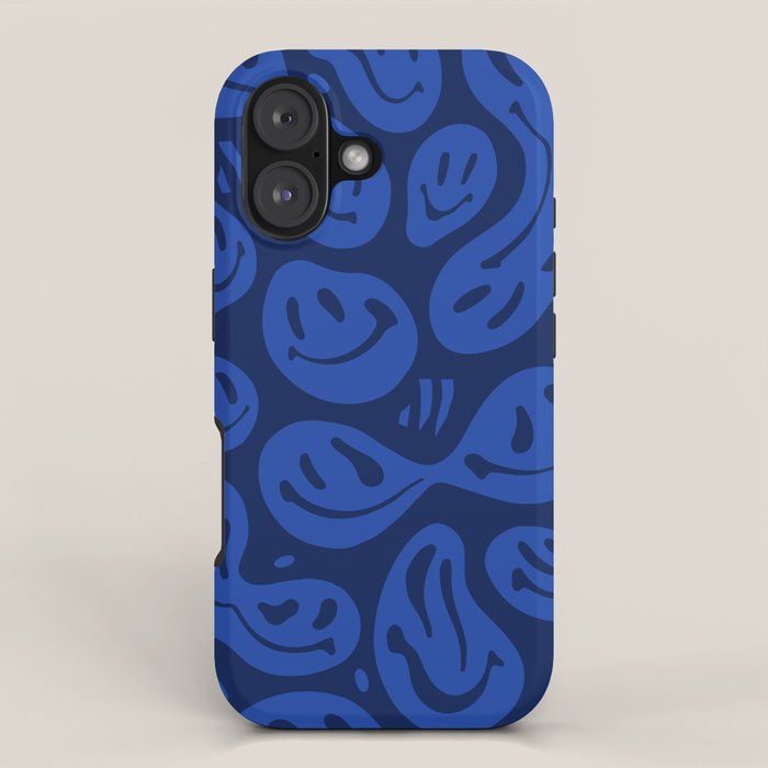 Cool Blue Melted Happiness iPhone Case Gallery Image 1