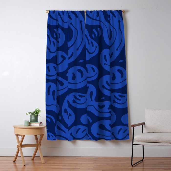 Cool Blue Melted Happiness Window Curtain Gallery Image 5