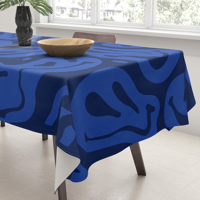 Cool Blue Melted Happiness Tablecloth Gallery Image 3