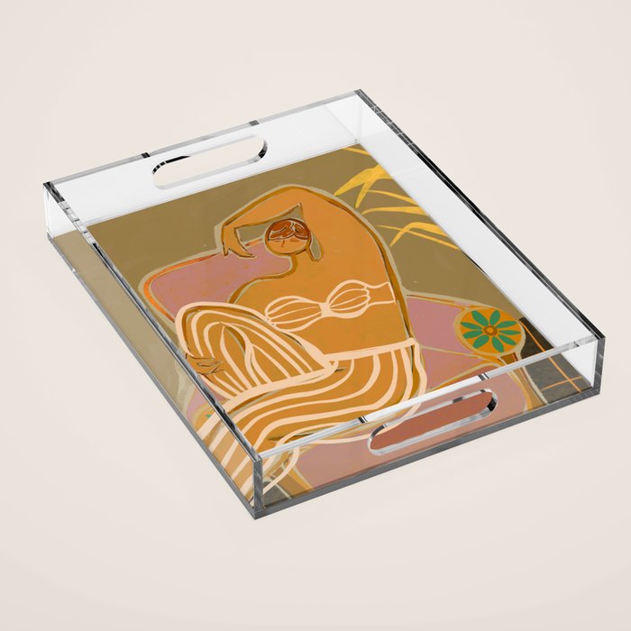 Lazy Weekend Acrylic Tray Gallery Image 1