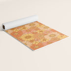 70s Retro Daisy Floral Yoga Mat Gallery Image 2