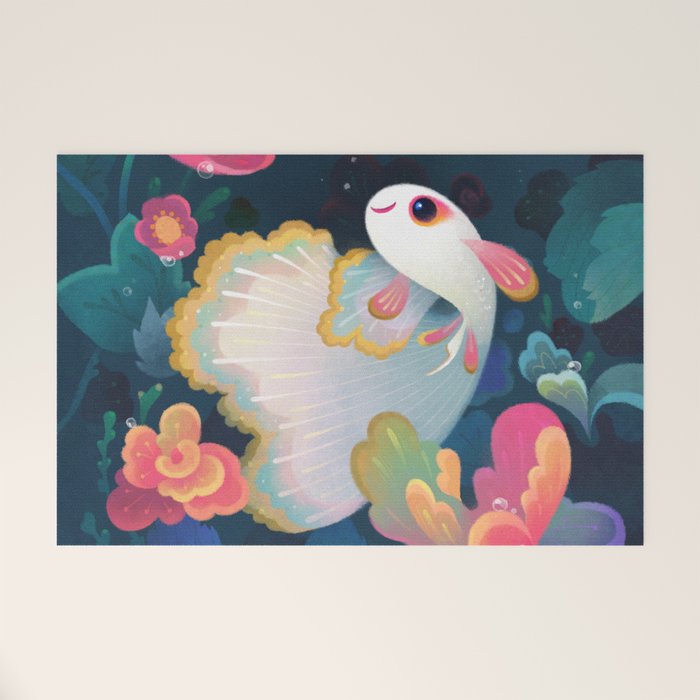Flower guppy Welcome Mat Gallery Image 1