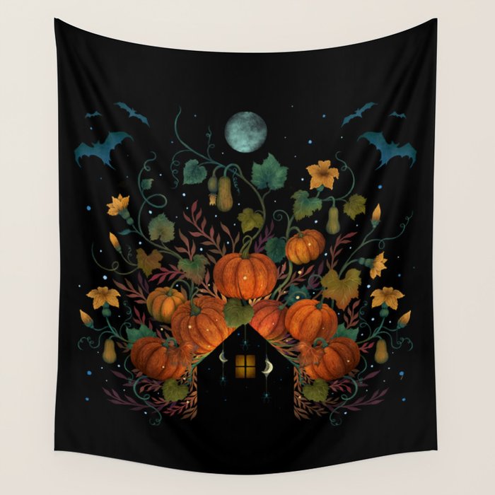 Pumpkin Rooftop Wall Tapestry Gallery Image 4
