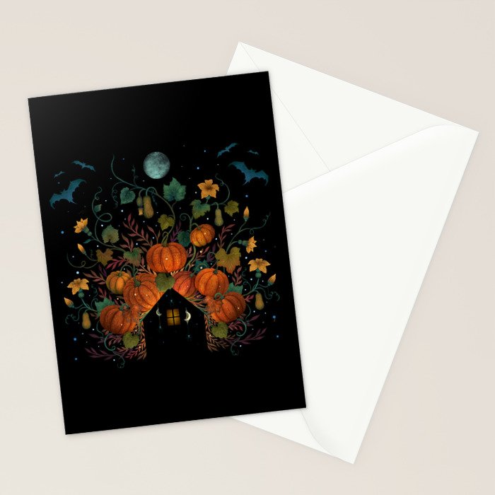 Pumpkin Rooftop Stationery Card Gallery Image 2