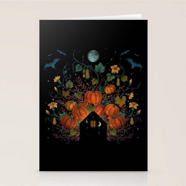Pumpkin Rooftop Stationery Card Gallery Image 2