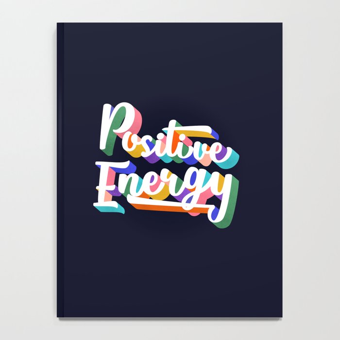 Positive Energy- typography Notebook Gallery Image 4