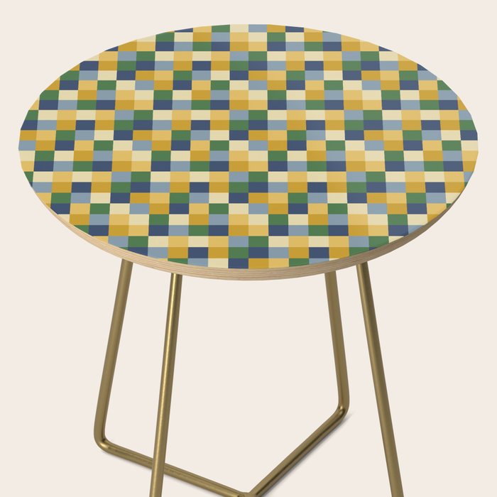 Bold Colorful Checks Pattern - Small XXIII Side Table Gallery Image 2