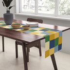 Bold Colorful Checks Pattern - Small XXIII Table Runner Gallery Image 2