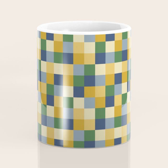 Bold Colorful Checks Pattern - Small XXIII Coffee Mug Gallery Image 4
