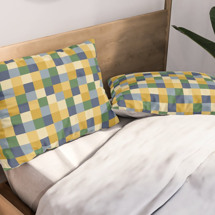 Bold Colorful Checks Pattern - Small XXIII Pillow Sham Gallery Image 2