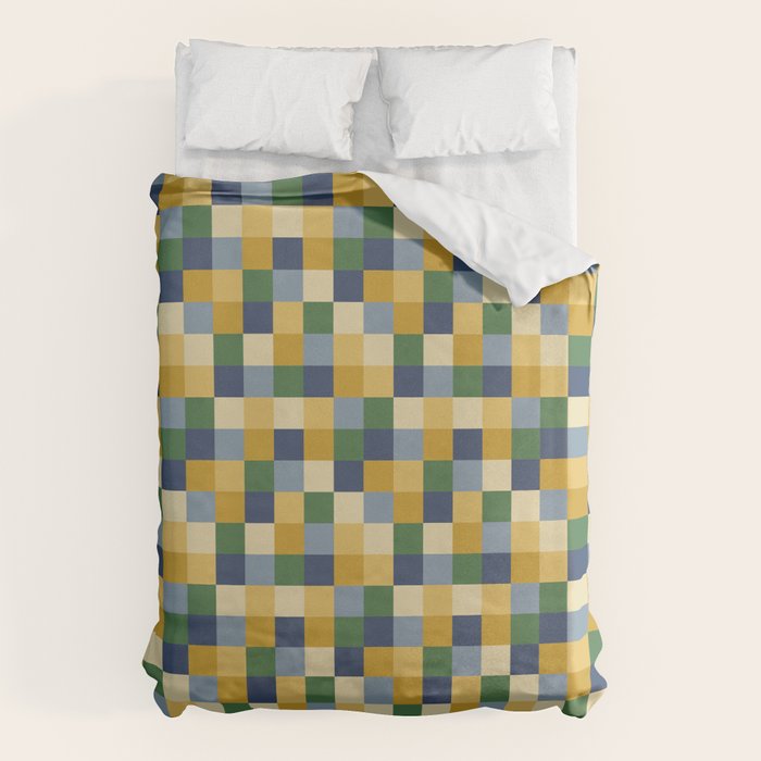 Bold Colorful Checks Pattern - Small XXIII Duvet Cover Gallery Image 1