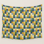 Bold Colorful Checks Pattern - Small XXIII Wall Tapestry Gallery Image 4