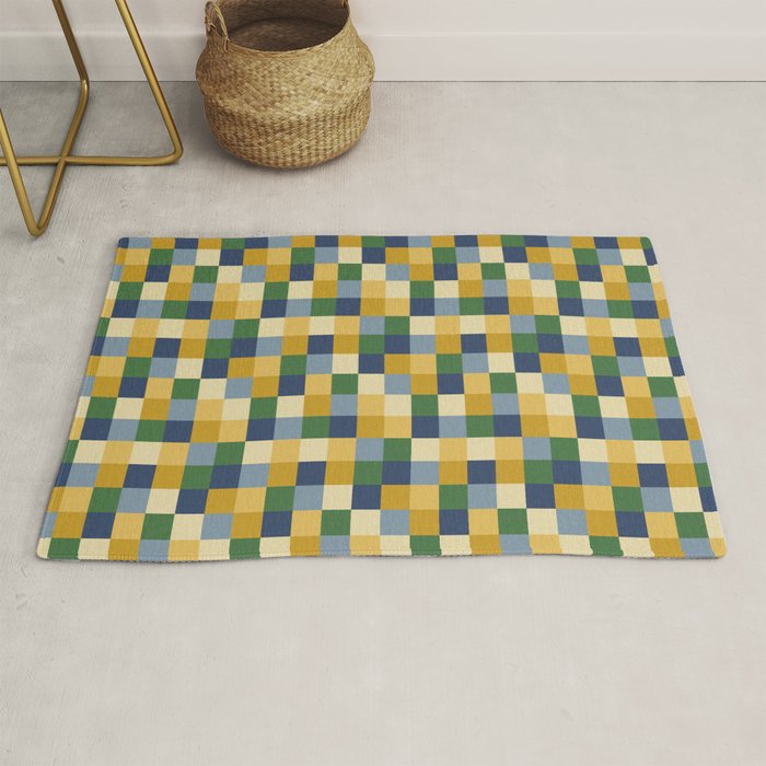 Bold Colorful Checks Pattern - Small XXIII Rug Gallery Image 1