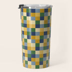 Bold Colorful Checks Pattern - Small XXIII Travel Mug Gallery Image 3