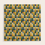 Bold Colorful Checks Pattern - Small XXIII Wood Wall Art Gallery Image 1