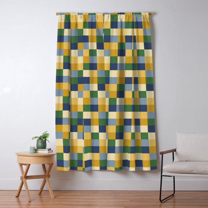 Bold Colorful Checks Pattern - Small XXIII Window Curtain Gallery Image 5