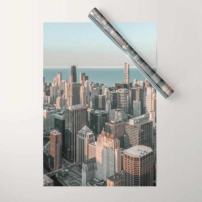 Chicago Skyscrapers Wrapping Paper Gallery Image 1