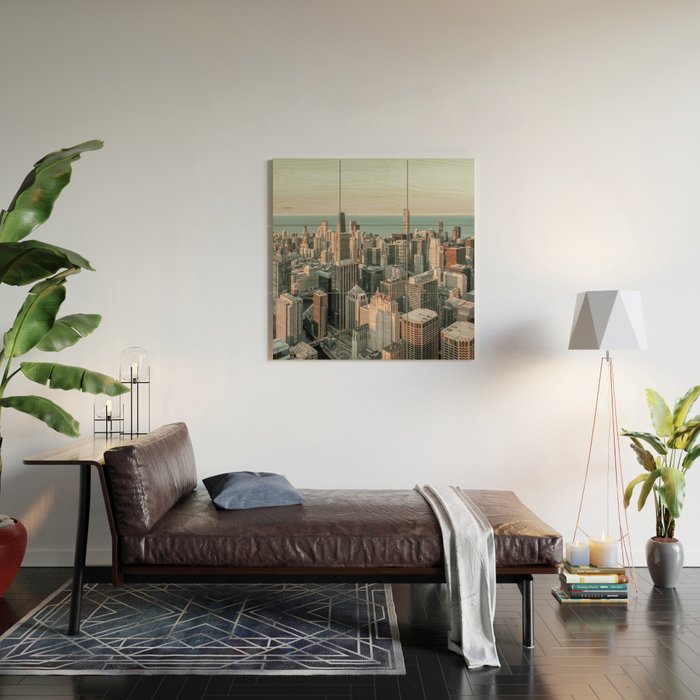 Chicago Skyscrapers Wood Wall Art Gallery Image 2