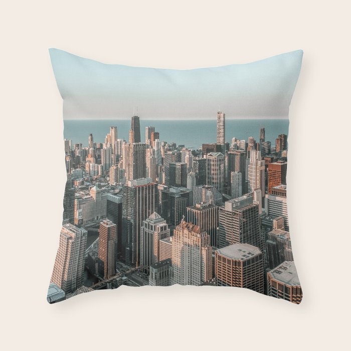 Chicago Skyscrapers Throw Pillow Gallery Image 1