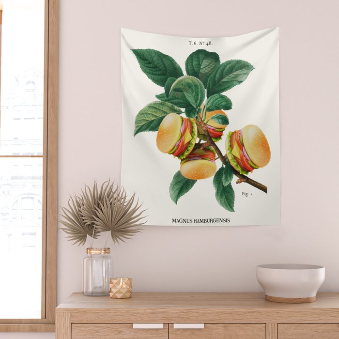 BURGER PLANT Wall Tapestry Gallery Image 2