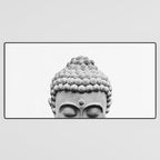 Shy Buddha - Black and White Photography Desk Mat Gallery Image 3