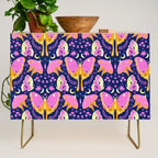Purple Violet Luna Moths Credenza Gallery Image 1