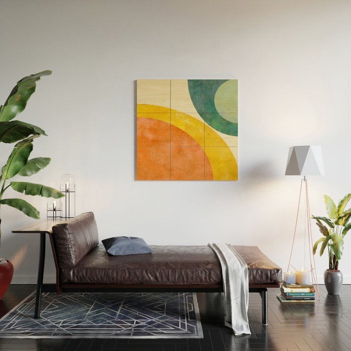 Geometric minimalism  6 Wood Wall Art Gallery Image 2