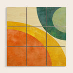 Geometric minimalism  6 Wood Wall Art Gallery Image 1