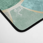 Moroccan Mermaid Fish Scale Pattern, Green and Gold Desk Mat Gallery Image 4
