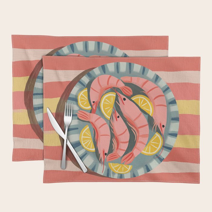 Shrimp Picnic Placemat Gallery Image 1