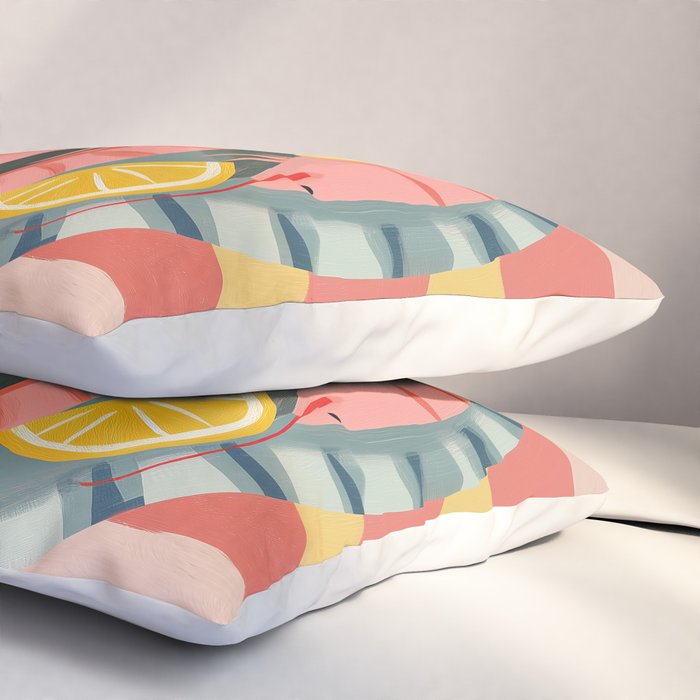 Shrimp Picnic Pillow Sham Gallery Image 3