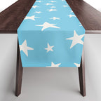 Stars Sky Blue Table Runner Gallery Image 1