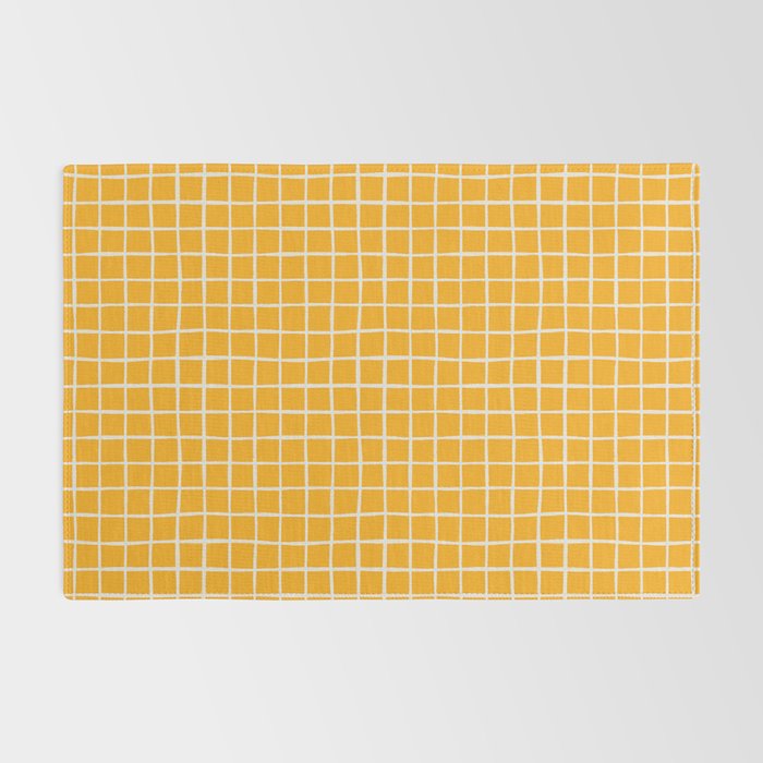 Criss Cross Stripes - Saffron Yellow Rug Gallery Image 2