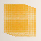 Criss Cross Stripes - Saffron Yellow Wrapping Paper Gallery Image 3