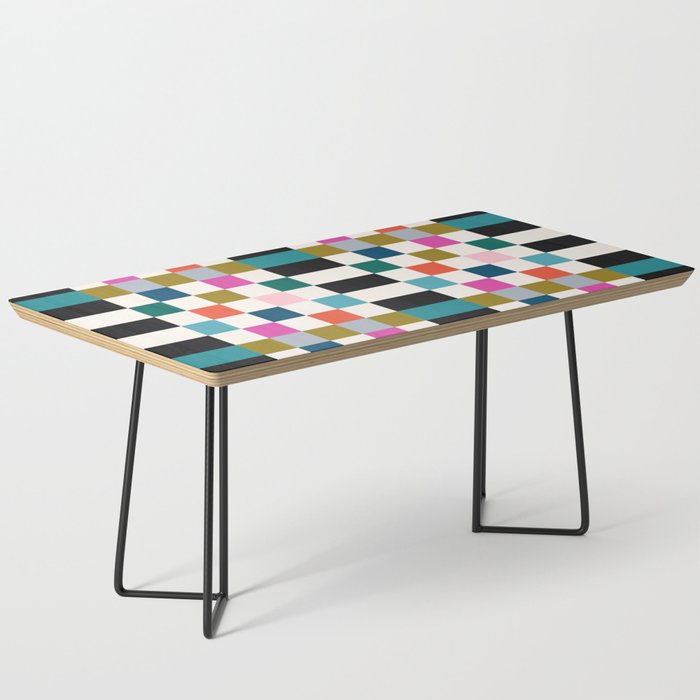 Colorful Checkerboard Coffee Table Gallery Image 1