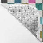 Colorful Checkerboard Bath Mat Gallery Image 2