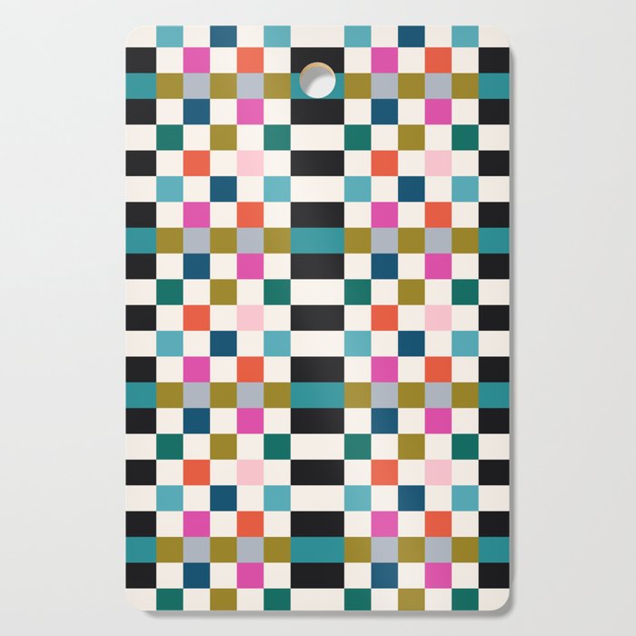 Colorful Checkerboard Cutting Board Gallery Image 1
